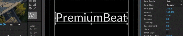 Keyboard Shortcuts for Premiere Pro: Decrease Text Size by 1