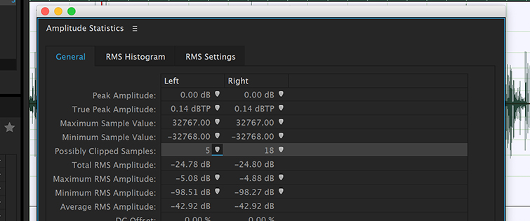 adobe audition compressor clipping