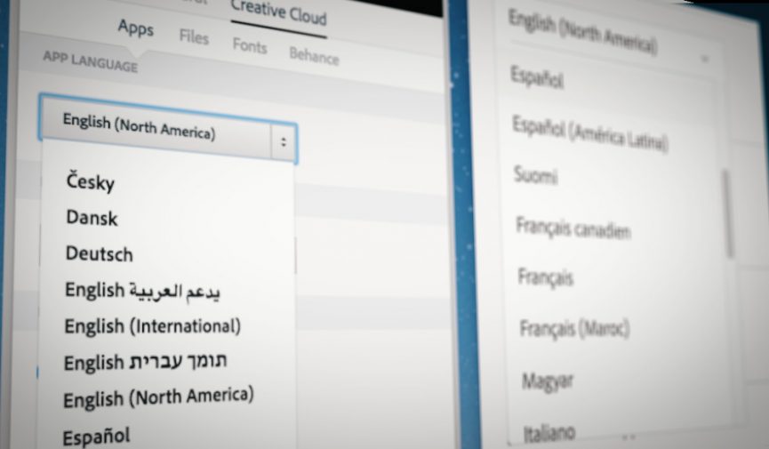 Change the Language of Adobe Creative Cloud Apps