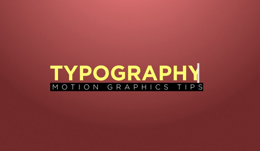 Video Tutorial: 3 Motion Graphics Typography Tips for After Effects
