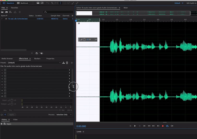 remove background noise adobe audition