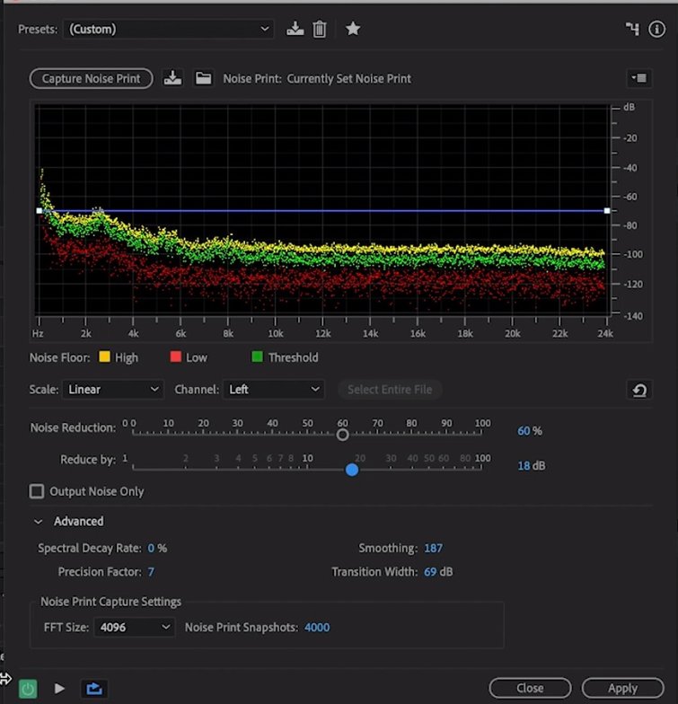 adobe audition noise gate