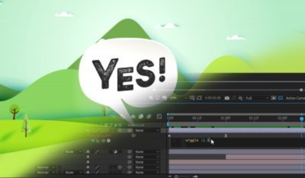 how to add wiggle expression in after effects