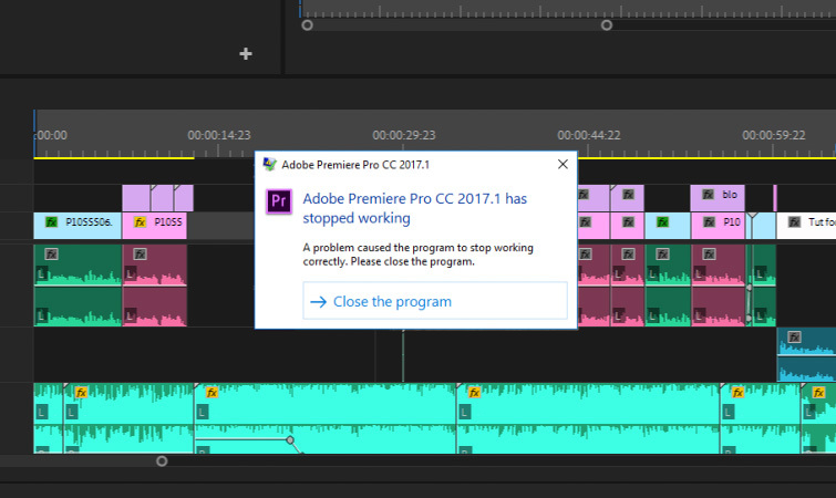 adobe premiere pro 2022 not responding