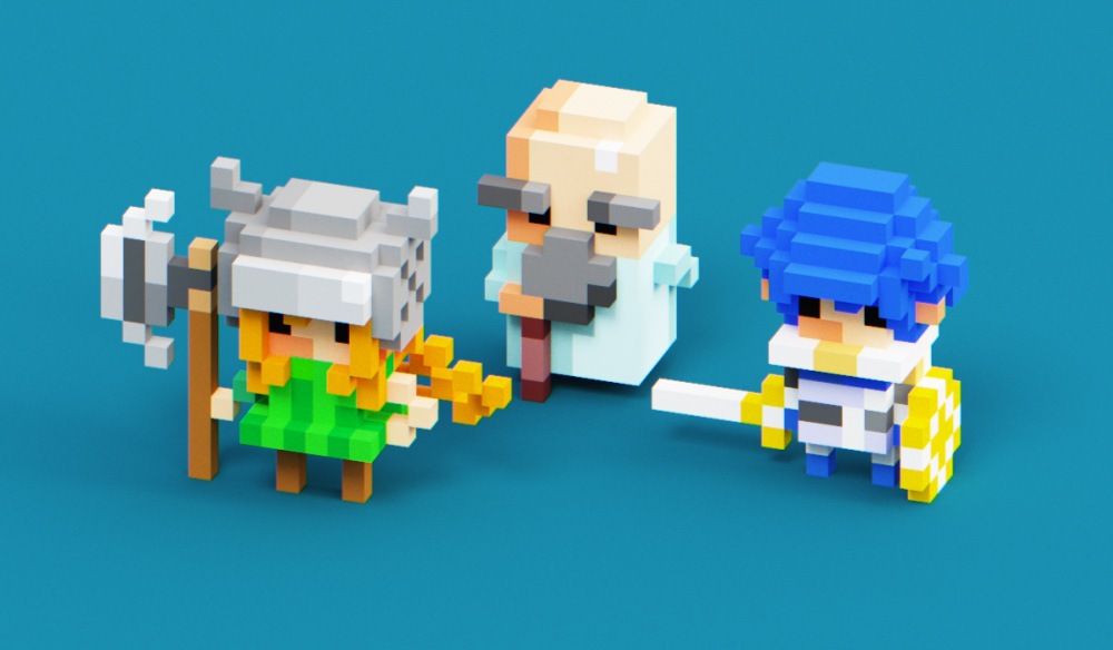 3d sans pixel art