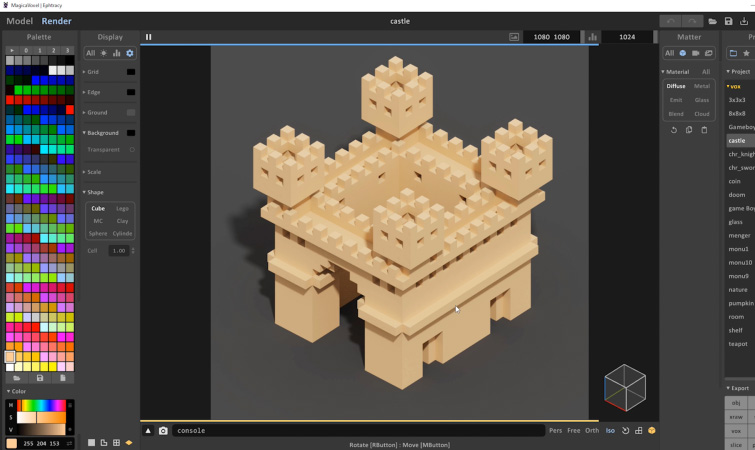 Crossy Road Style Game Voxel Assets