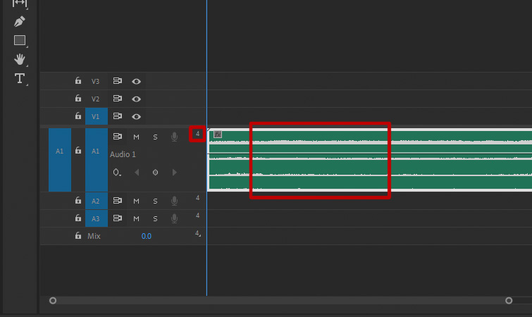 Premiere Pro 中的环境立体声 - 将环绕声文件添加到序列